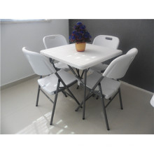 80cm Mesa quadrada de plástico quadrada Hotsale para uso em atividades ao ar livre